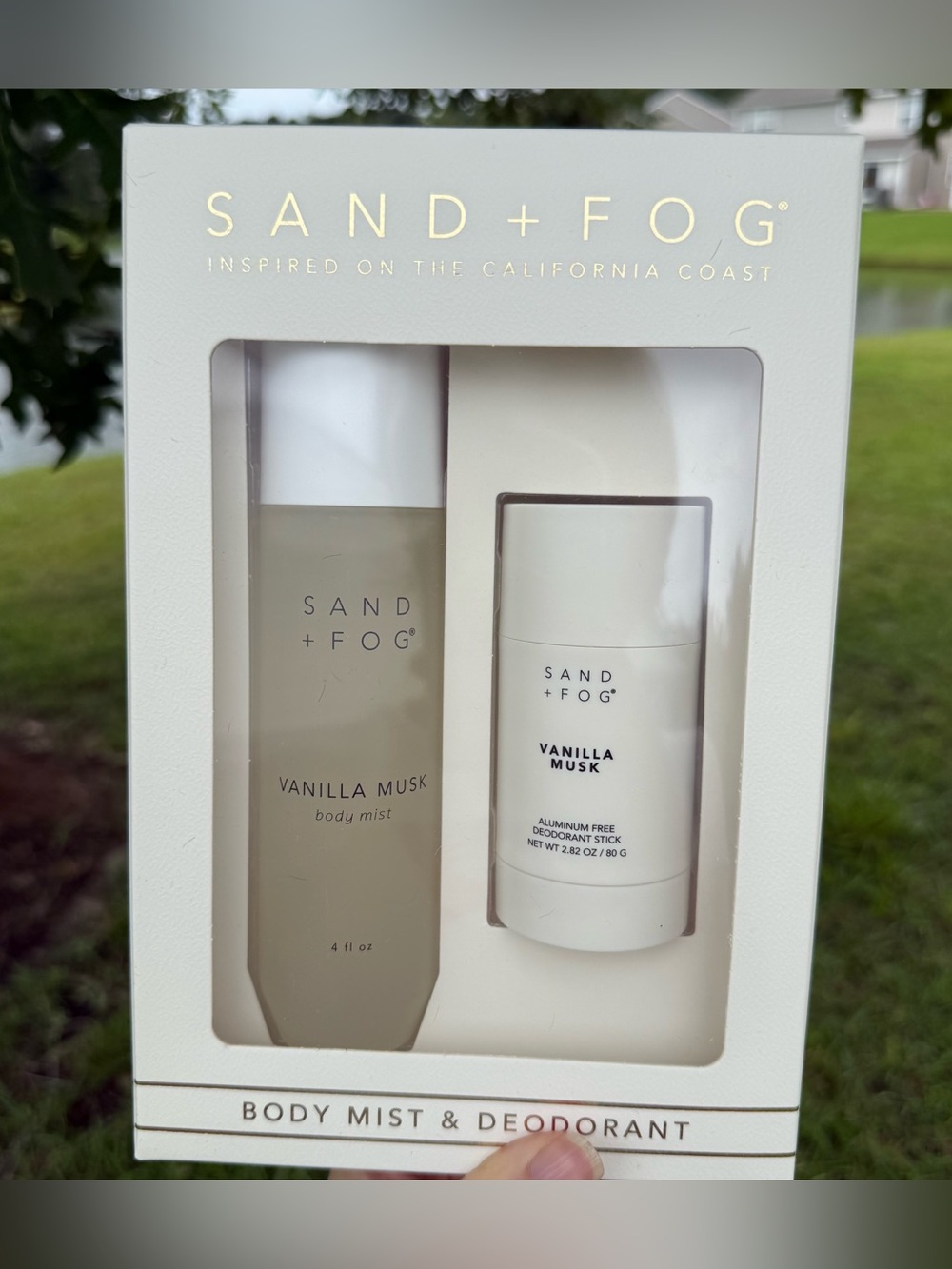 Sand + Fog Vanilla Musk Body Mist & Deodorant Set - Cream
